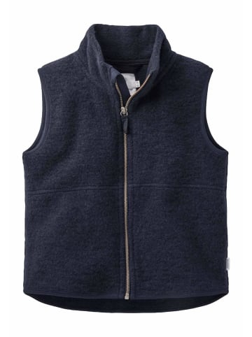 Hessnatur Wollfleece Weste in marine