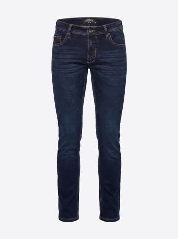 KOROSHI Schlanke strick-jeans aus denim in blau
