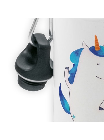 Mr. & Mrs. Panda Trinkflasche Einhorn Mann ohne Spruch in Weiß