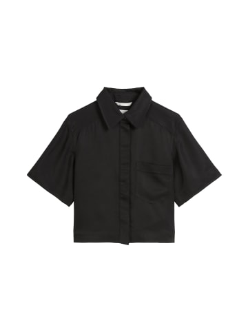 Marc O'Polo Kurzarm-Bluse boxy in Schwarz