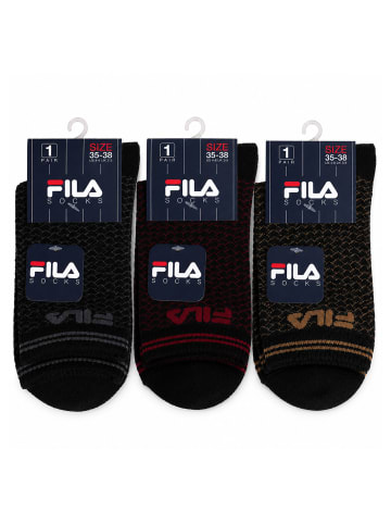 Fila 3er-Set: Socken in Black
