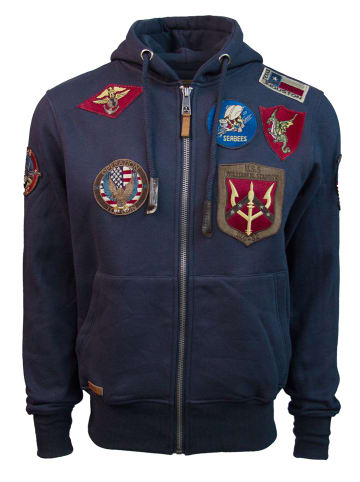 TOP GUN Sweatjacke TG20191057 in navy