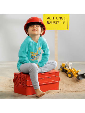 Erwin Müller Single-Jersey Kinder-Schlafanzug in türkis