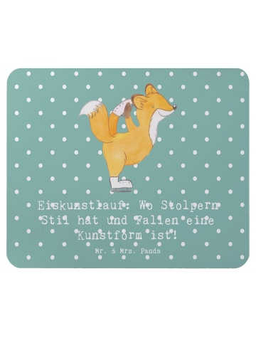 Mr. & Mrs. Panda Mouse Pad Eiskunstlauf Kunst mit Spruch in Meeresbrise