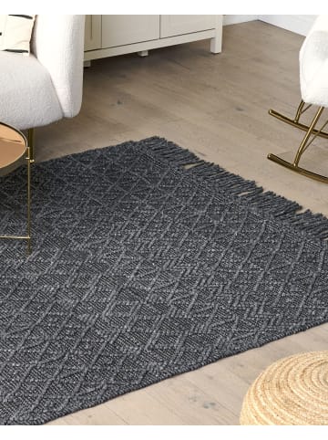 Beliani Kurzflor ALUCRA in Schwarz - (W) 200 x (H) 1 x (L) 300 cm