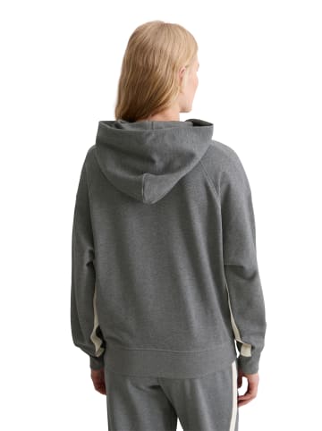 Marc O'Polo Logo-Kapuzensweatshirt relaxed in Warm Granite Melange