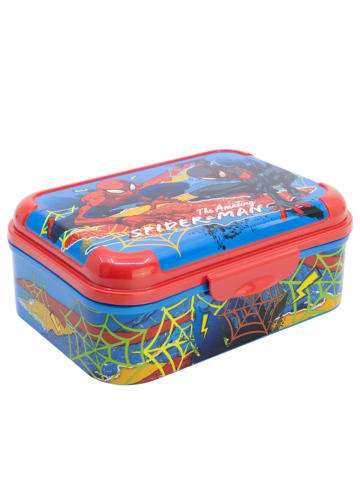 Spiderman Spiderman Brotdose Kinder Lunchbox mit Deckel Bruchsicher & Bunt in Blau