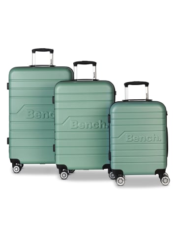 Bench Seattle 4 Rollen Kofferset 3-teilig in graugrün