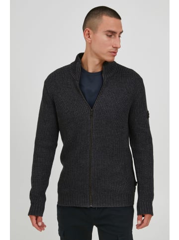 11 Project Strickjacke PRXander 21300768-ME ZipperJacke mit Stehkragen in Grau