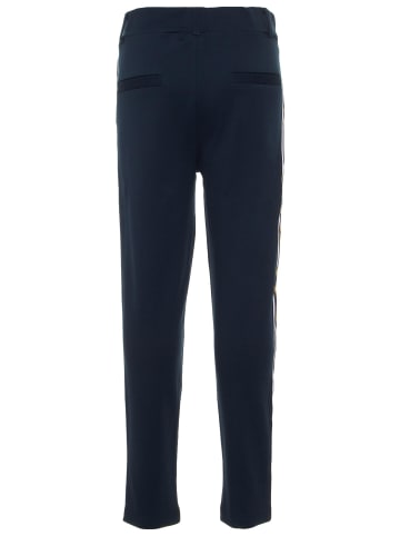 name it Mädchen Stoffhose mit Streifen und Kordel in Blau