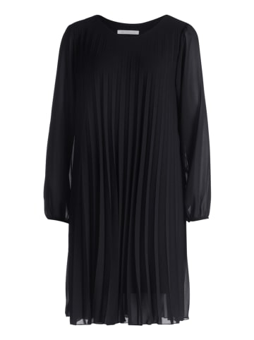 BETTY & CO Chiffonkleid mit Plissee in Schwarz
