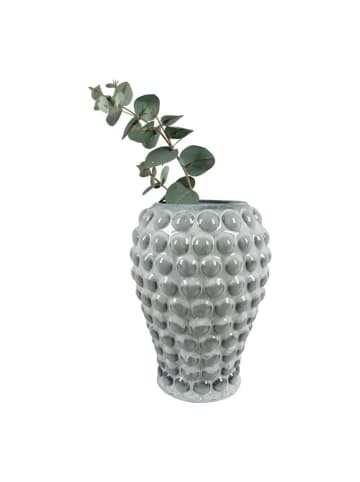 House Nordic Vase BUBBLES Blau Keramik 20x28 cm