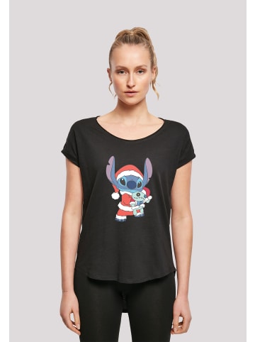 F4NT4STIC T-Shirt Disney Lilo & Stitch Weihnachten in schwarz