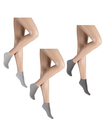 Hudson Sneakersocken Simply³ 3-Pack in Grau