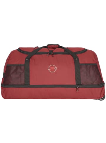 Nowi 2 Rollen Reisetasche 61 cm mit Dehnfalte in rot