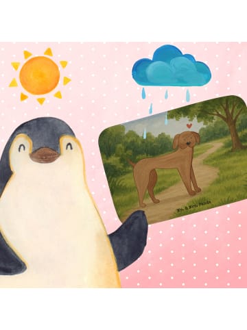 Mr. & Mrs. Panda Badezimmerteppich Hund Dogge Design ohne Spruch in Weiß