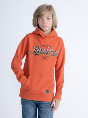 Petrol Industries Hoodie mit Aufdruck Tinley Park in Orange