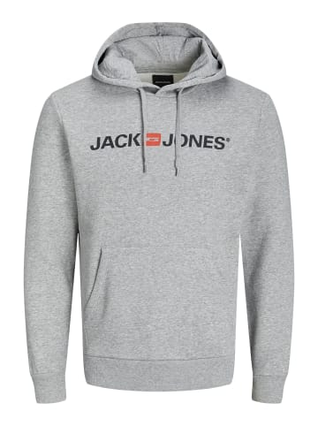 Jack & Jones Kapuzenpullover in Light Grey Melange