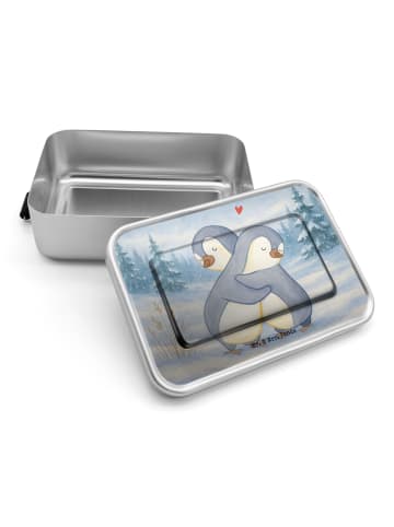 Mr. & Mrs. Panda Metall Brotdose Pinguine Kuscheln Design ohne S... in Weiß