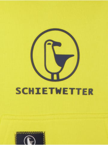 SCHIETWETTER SCHIETWETTER Hoodie Logoprint Toni in yellow/navy