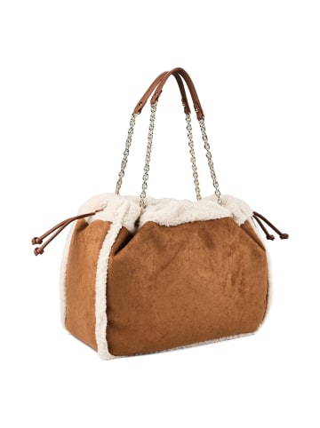 Valentino Max Shopper Tasche 39 cm cuoio-ecru