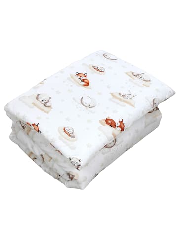 TupTam Kinder Bettdecken Set Gemustert in beige