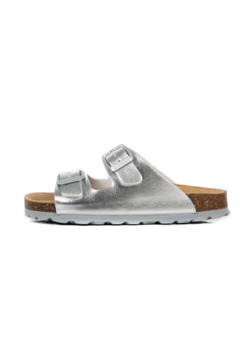 babunkers Pantoletten  in silber