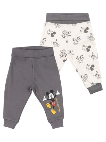 Disney 2er Pack Disney Mickey Mouse Baby Hose Babyhose Babykleidung in weiß/grau