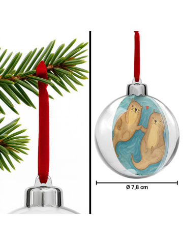 Mr. & Mrs. Panda Christbaumanhänger Otter Hände halten Design oh... in Weiß