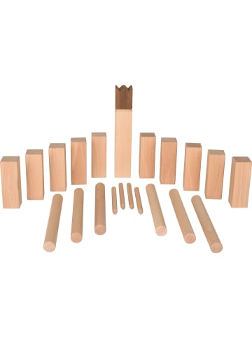Goki Wikingerspiel Kubb, im Baumwollbeutel, nature - ab 3 Jahren