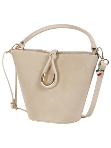 Florence Florence Handtasche Leder beige ca. 23cm