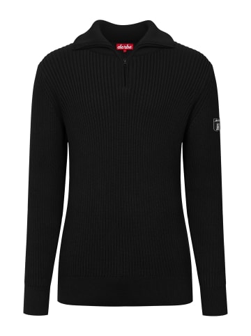 Derbe Strickpullover Matrosenplünn in schwarz