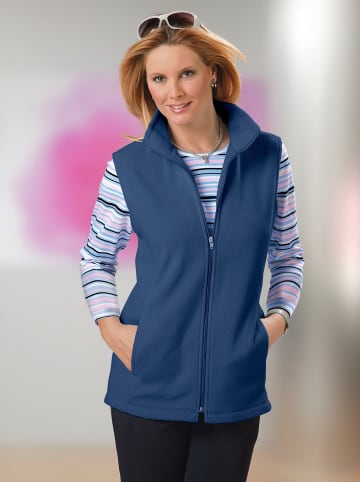 Sieh an! Fleece-Weste in nachtblau