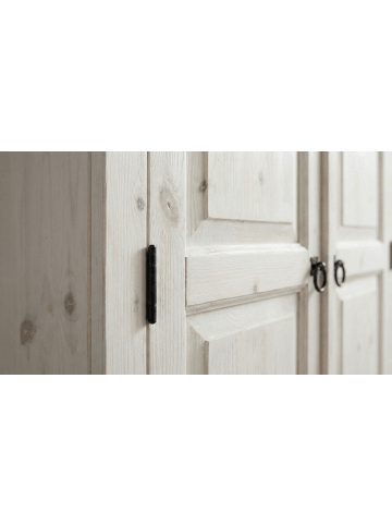 ebuy24 Kleiderschrank New Mexico Weiß 157 x 57 cm