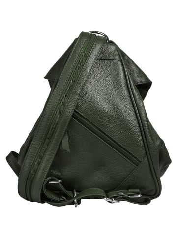 Bruno Banani Rucksack echt Leder in oliv