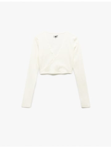 KOTON TSHIRT LS in Ekru