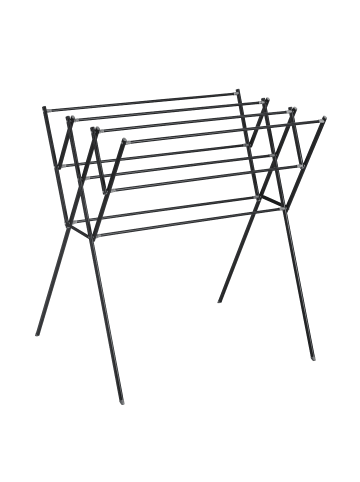 NUXIO Klapbarer Wäscheständer HARMEN in Schwarz, (B) 97 x (H) 108 x (L) 60 cm