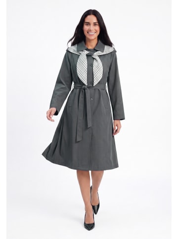 usha BLACK LABEL Women Coat in Grey