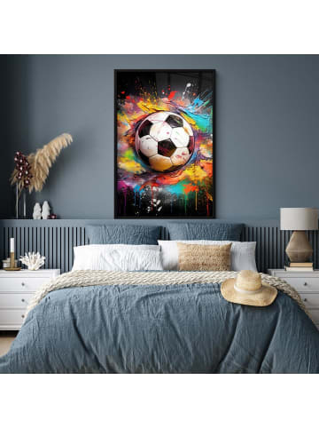 MuchoWow Poster mit Leiste Fußball