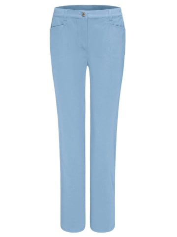 GOLDNER Leichte Baumwoll-Hose ANNA in hellblau
