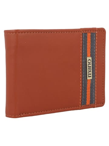 mano Don Leonardo Geldbörse RFID Leder 12 cm in cognac