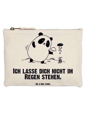 Mr. & Mrs. Panda Pouch Panda ZuMenschmenhalt mit Spruch in Weiß