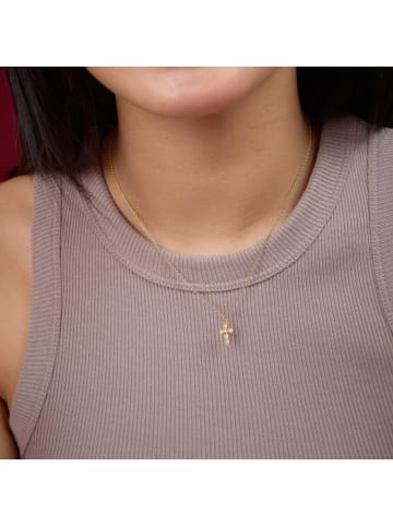Noelani Kette mit Anhänger Silber 925, gelbvergoldet in Gold