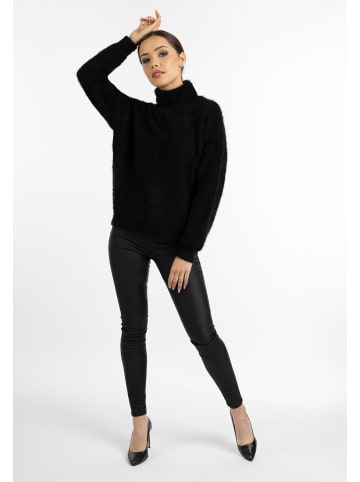 faina Damen Rollkragenpullover in Schwarz