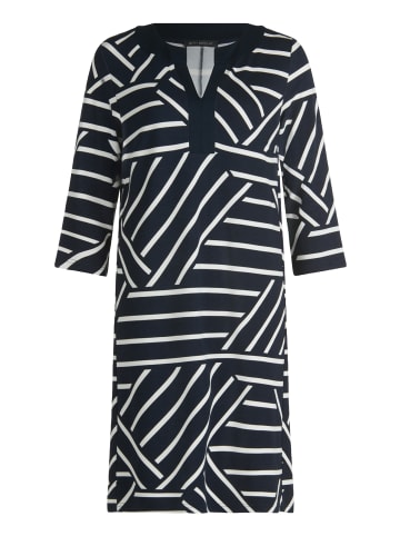 Betty Barclay Jerseykleid mit 3/4 Arm in Blau/Weiß