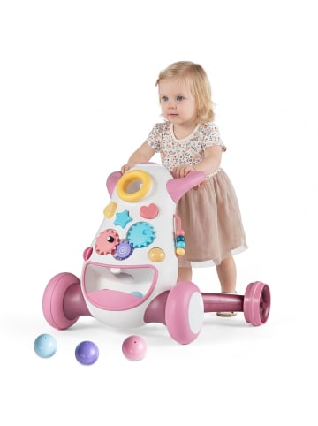 COSTWAY Lauflernwagen Baby 10-36 Monate in Rosa