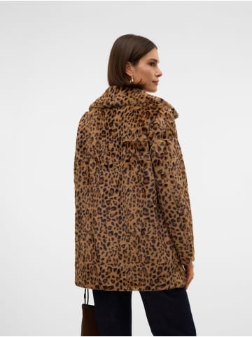 Vero Moda Kunstpelzjacke in Tigers Eye