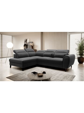 MF Design Nobel Recamiere Links in Schwarz -  (L) 265 x (B) 265 x (H) 100 cm