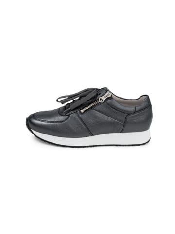 VITAFORM Hirschleder Sneaker in schwarz/metallic