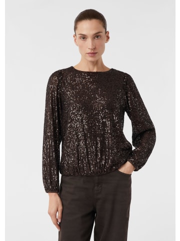 comma Bluse in 89L0_dunkelbraun